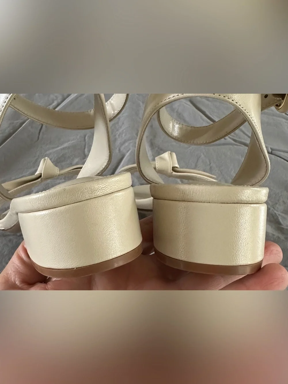 Alexandre Birman CLARITA 30 EGGSHELL size 39 1/2